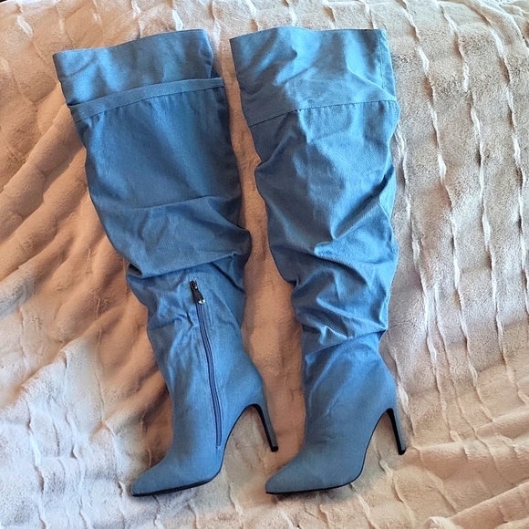 🔥🩷⚡Cape Robbin Kitana Thigh High Fire Boots - Picture 2 of 16